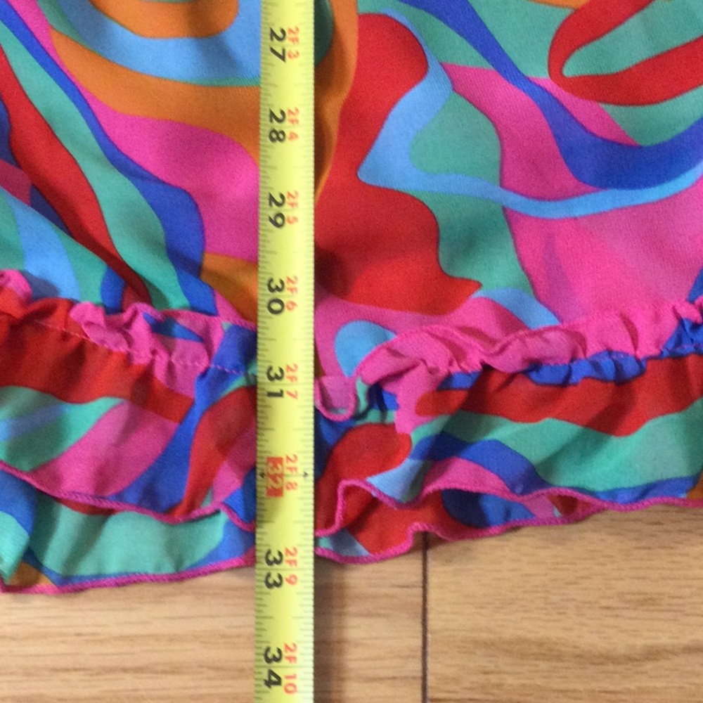M Colorful Boho Ruffle Dress - Picture 14 of 16